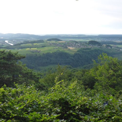 Ausblick Eglisau von der Hochwacht Irchel