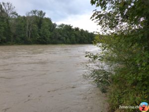 Hochwasser bei Alten (Inslen)