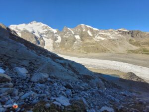 Piz Bernina, Piz Morteratsch und Morteratschgletscher